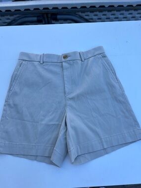 Women’s Spanx Chinos Classic Beige Cotton Shorts tan Large